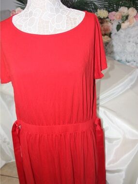City Streets Bright Red Women's Dress XL